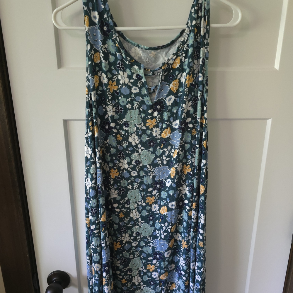 Terra & Sky Floral Tie-Front Top